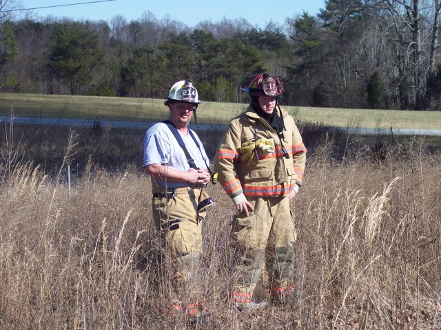 Asst Chief Todd Bowers and Captain Tom Groff taking it all in